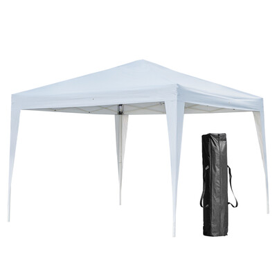 

Outdoor 3 x 3m Gazebo Canopy Shelter Awning Folding Tent Garden Waterproof White