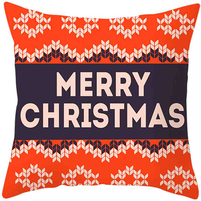 

Tailored 2020Merry Christmas Pillow Cases Cotton Linen Sofa Cushion Cover Home Decor