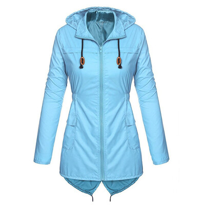

〖Follure〗Womens Lightweight Hooded Raincoat Waterproof Active Outdoor Rain Jacket Coat