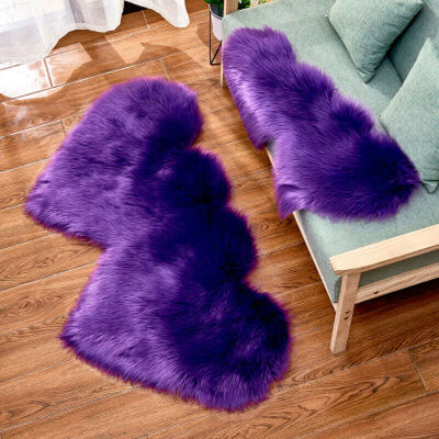 

Fluffy Wool Sheepskin Mat Sofa Bedroom Washable Rug Floor Carpet Blanket Rugs