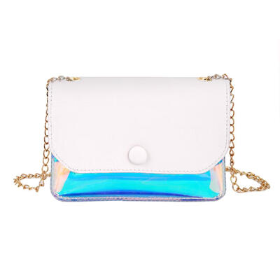 

Laser Transparent Shoulder Handbags Women Chain Casual Small Crossbody Bags
