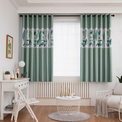 

Greensen Plant Print Short Shade Curtain Window Scarf Drapes Kitchen Bedroom Living Room Decor