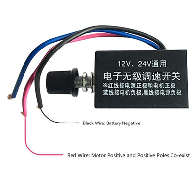 

24V 300W Motor Speed Controller Switch Truck Fan Heater Control Defroster