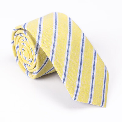 

Mens cotton striped plaid tie 51 cotton tie European&American casual tie cross-border wholesale one generation