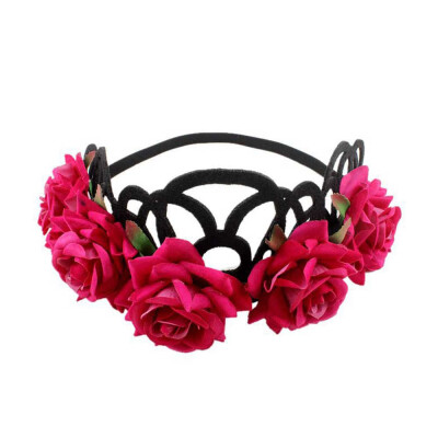 

〖Follure〗Handmade Flower Garland Halo For Wedding Flower wreath Decorations BK