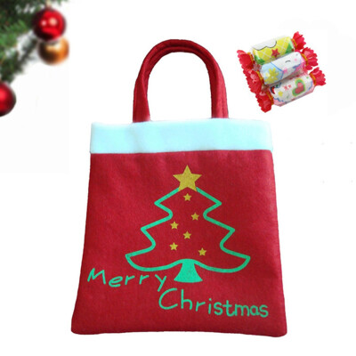 

New Santa Claus Christmas Candy Bag Wine Stocking Bottle Gift Xmas Ornaments Decor 20X20Cm