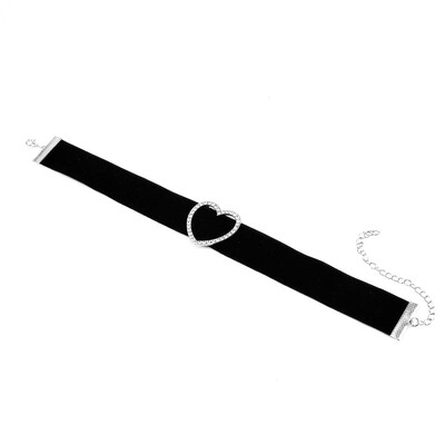 

Fashion Necklace New Exaggerated Diamond Heart Flannel Simple Neck Chain Collars