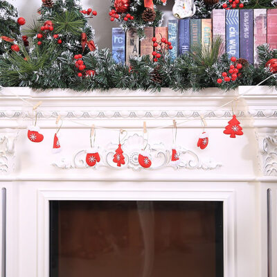 

New Fashion Christmas Decorations Mall Home Office Window Bell Pull Flag Christmas Tree Pendants