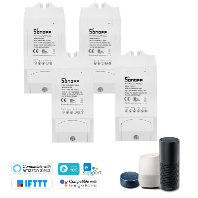 

5PCS Sonoff Pow R2 ITEAD Smart Wifi Switch Wireless ONOff Controller With Real Time Power Consumption Measurement 15A3500W Smart