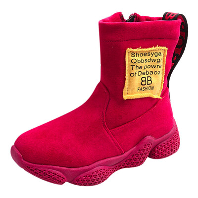 

Kid Toddler Baby Boy Girl Letter Warm Zip Ankle Winter Boots Sport Shoes Sneaker