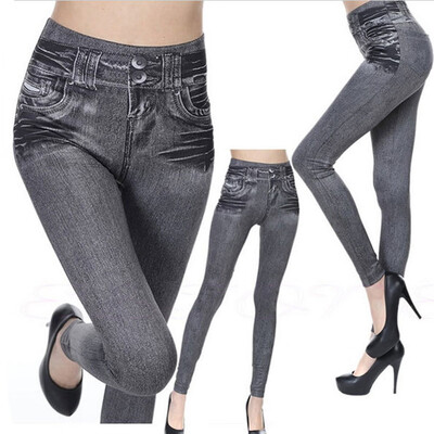

Tailored Women Trouser Jeggings Stretchy Slim Leggings Fashion Skinny Pants Black