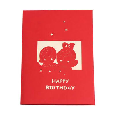 

3D Pop Up Cards Handmade Greeting Card Postcard Friendship Blessing Card