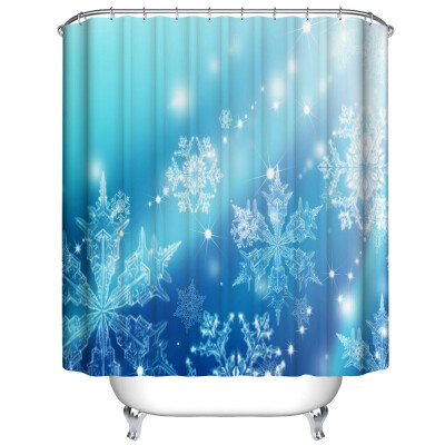 

Gobestart Christmas Waterproof Polyester Bathroom Shower Curtain Decor With Hooks New H