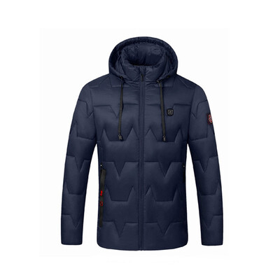 

Men Women USB Electric Heating Hooded Coat Waterproof Winter Vest Jacket Warmer