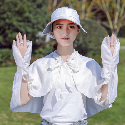 

2019 New summer UV protective suncap large eaves lady baseball cap outdoor foldable printed solar cap