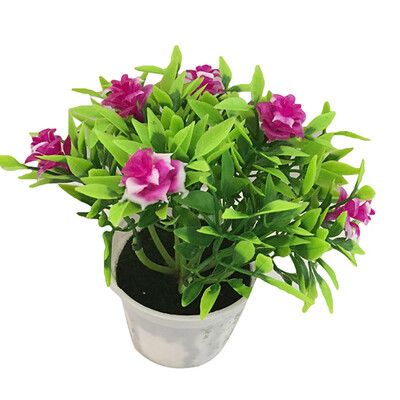 

1Pc Potted Artificial Flower Rose Stage Garden Wedding Home Party Decor Props