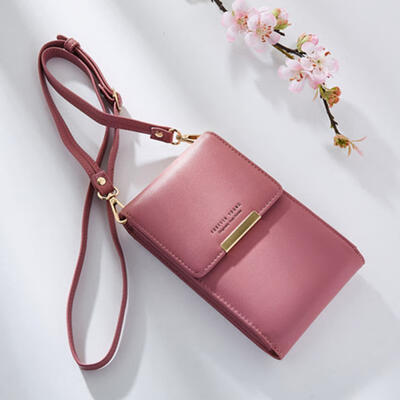 

PU Leather Shoulder Bag Card Pocket Wallet Portable Cash Mobile Phone Bags For Women