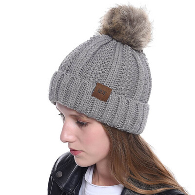 

Tailored New Women Girls Keep Warm Winter Casual Knitted Hat Wool Hemming Hat Ski Hat