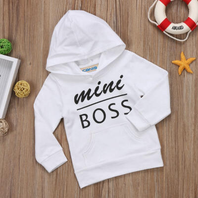 

Fashion & Cool 0-5Y Casual Toddler Newborn Baby Boy Girl Hoodie Tops Hooded Mini Boss Sweatshirt