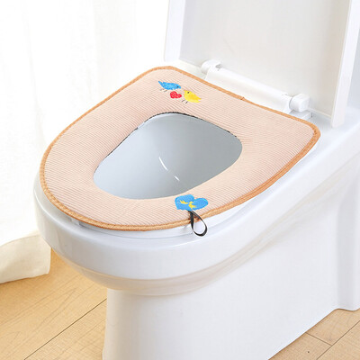 

Soft Washable Bathroom Toilet Seat Cover Toilet Seat Cloth Mat Cover Pad Cushion