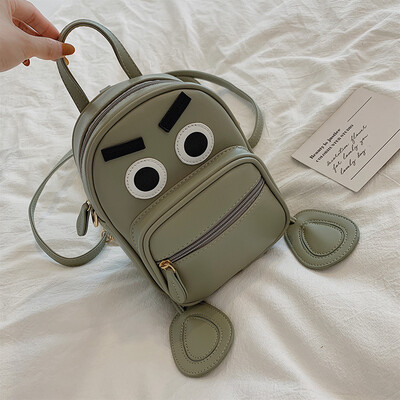 

Cartoon backpack female new Korean version of the wild cute funny girl small backpack student bag tide