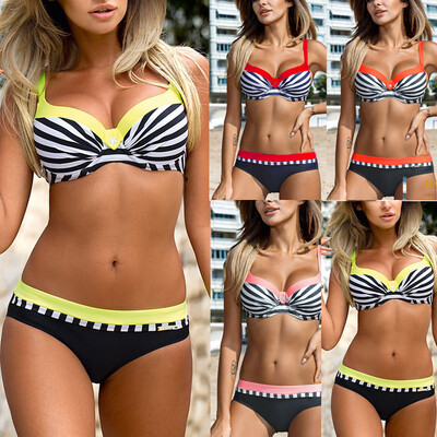 

Women Hot Bikini Set Push up padded bandage swimwear swimsuit Beach Bathing Suit