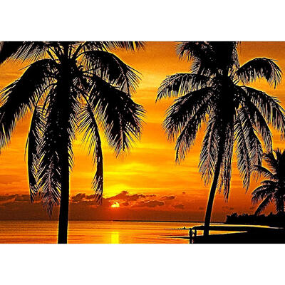 

5D DIY Full Drill Diamond Painting Sunset Tree Cross Stitch Embroidery Kits
