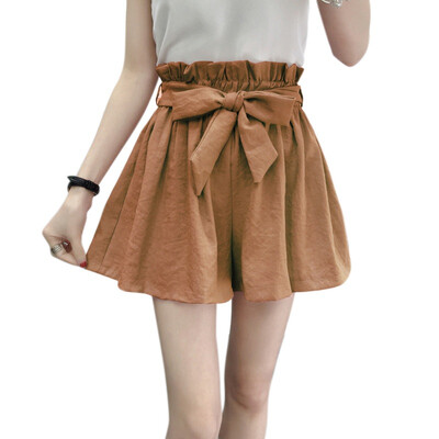 

Hot Summer Casual Shorts Beach High Waist Short Fashion Lady Women Wide Legs Shorts