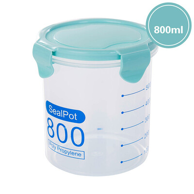 

06-1L Cereal Storage Dispenser Box w Lid Dry Food Rice Pasta Container Kitchen