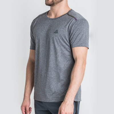 

Peak mens short sleeve T-shirt summer round neck sweat-absorbent breathable half sleeve size mens running fast dry T-shirt