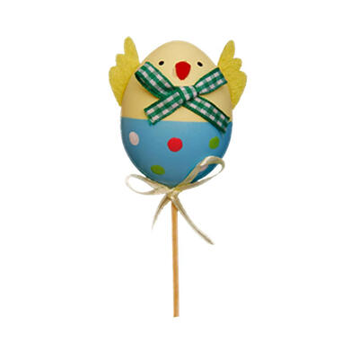 

Plastic Easter Eggs with Stick DIY Hand Crafts Party Decor Gadget Ornaments