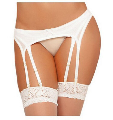 

Sexy lingerie Uniform temptation bow three-point garter tight suit