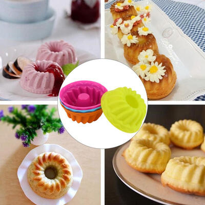 

Greensen 12Pcs Mini Pumpkin Silicone Cupcake Baking Cups Nonstick Pastry Muffin Molds