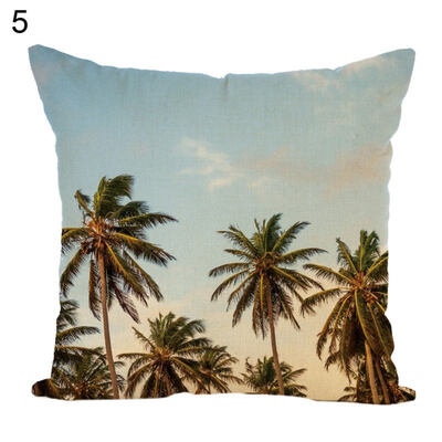 

LondonHigh HeelCoconut Tree Throw Pillow Case Cushion Cover Sofa Bed Car Decor