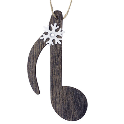 

Siaonvr Christmas Decorations Wooden Painted Snowflake Musical Notes Christmas Ornaments