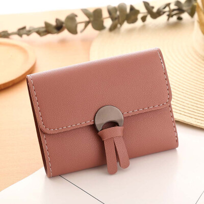 

Tailored Women Simple Short Wallet Hasp Coin Purse Card Holders Handbag CO