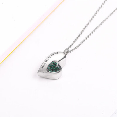 

Love in My Heart Heart Memorial Necklaces Cremation Ash Urn Pendant Necklace