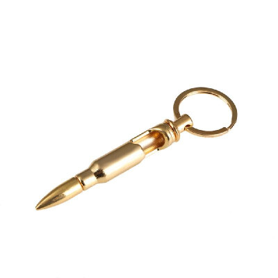 

Factory direct zinc alloy bullet opener key ring pendant bullet model personality key chain wholesale Rose