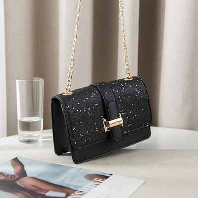 

Summer simple one-shoulder slanting little girls hundreds of chain fashion sense of foreign temperament