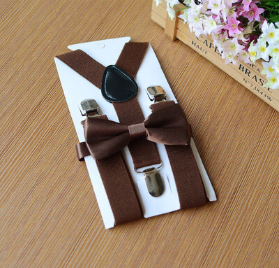 

Suspenders Baby Boy Adjustable Kid Girl Elastic Braces Bow Tie Clip-on Children
