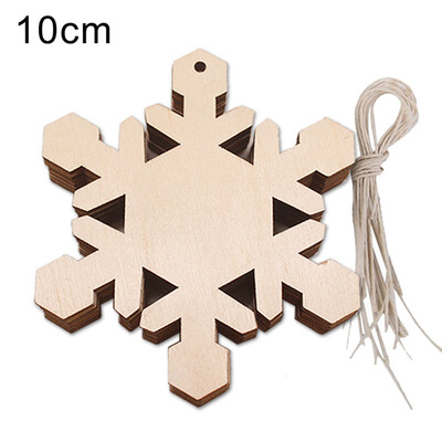 

Toponeto 10pcs Wooden Pendant Christmas Decorations Childrens Home Decoration Gifts