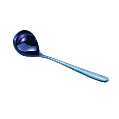 

Stainless Steel Long Handle Dessert Tea Coffee Spoon Soup Ladle Tableware Tool