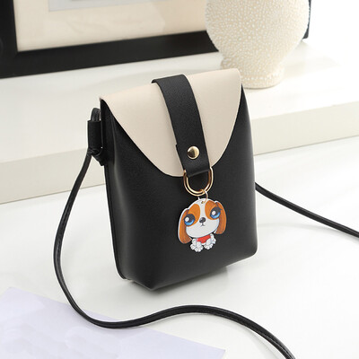 

Tailored Women Fashion Cover Dog Crossbody Bag Shoulder Bag Phone Bag Coin Bag Black