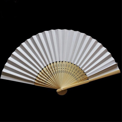 

〖Follure〗Pattern Folding Dance Wedding Party Lace Silk Folding Hand Held Solid Color Fan