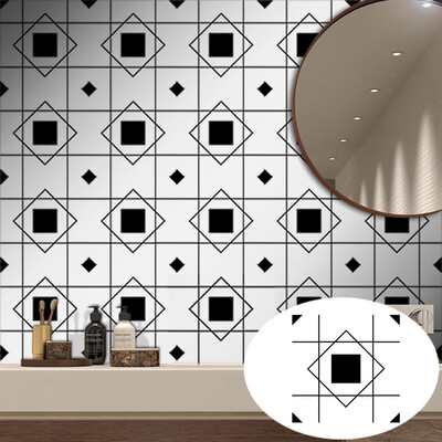 

〖Follure〗Geometric Self Adhesive Tile Stickers Decal Home Decoration Wall Sticker