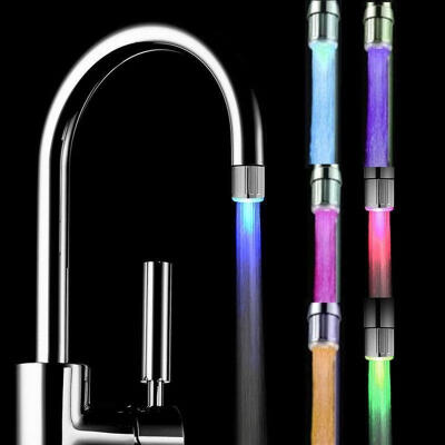 

7 Colors Changing Glow LED Light Water Stream Faucet Tap for Bathroom Kitchen