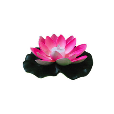 

LED Artificial Lotus-shaped Colorful Changed Floating Flower Lamps Water Swimming Pool Wishing Light GradationRedYellowWhite