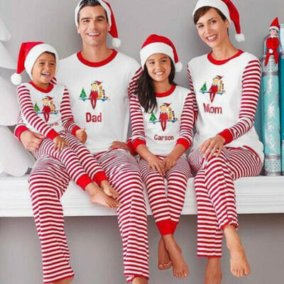 

Family Matching Adult Kids Christmas Pyjamas Xmas Nightwear Pajamas Sets