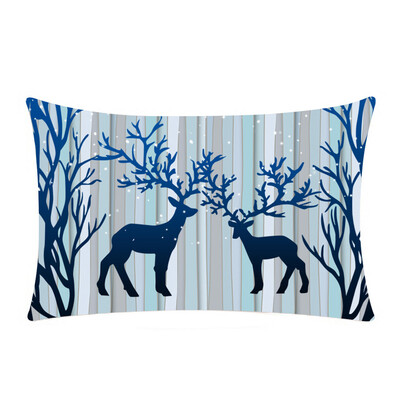 

〖Follure〗Christmas Rectangle Cotton Linter Pillow Cases Cushion Covers