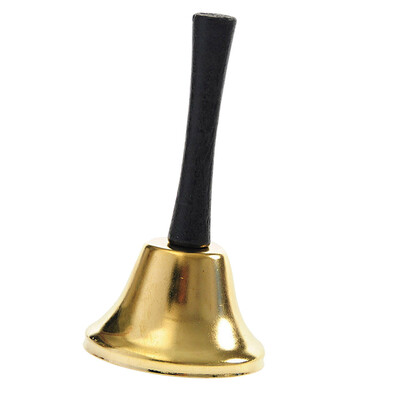 

Toponeto Santas Gold Hand Held Christmas Santa Xmas Costume Accessory Ringing New Year
